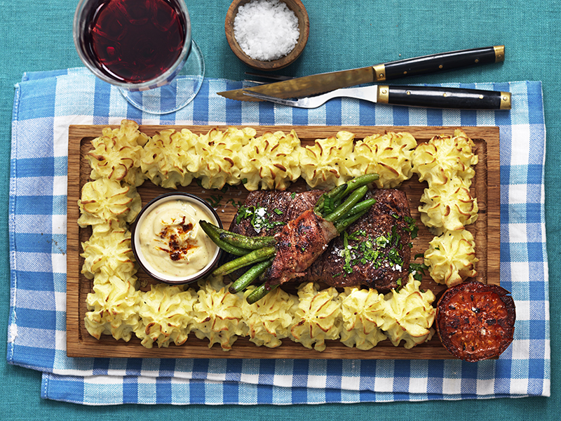 Plankstek med chilibearnaise