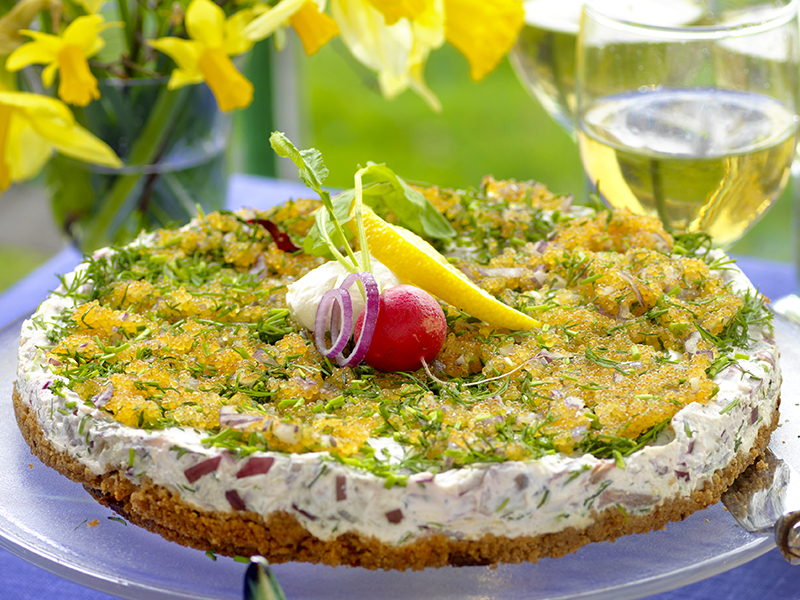Matjes-cheesecake