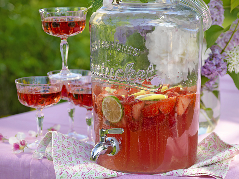 Rosévin med nektarin