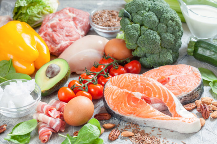 Olika livsmedel som passar den som äter enligt LCHF.