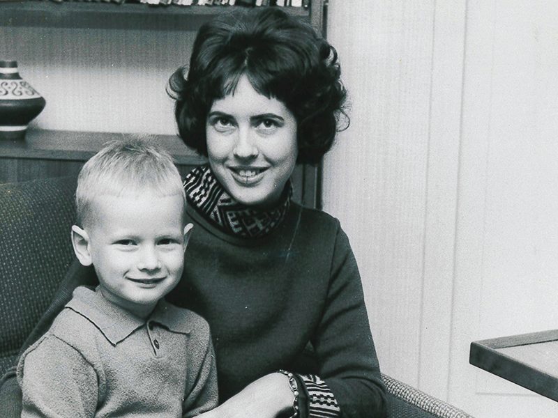 Christer Björkman och hans mamma