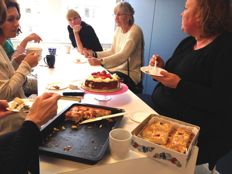 Tisdagsfika på Hemmets redaktion