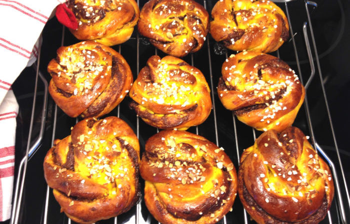 Saffransknutar med nutella