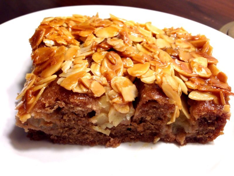 Kaneläppelkaka med vaniljtosca