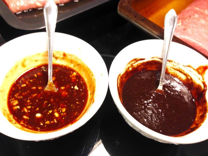 Lättlagade fläskfilé med glaze och krämig sås