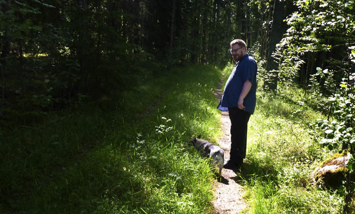 Absolut sista promenaden med min Per. Det kunde varken han eller jag veta då. Tänk vad livet kan vara konstigt och orättvist.